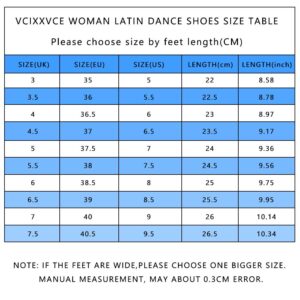 VCIXXVCE Women's Latin Dance Shoes Ballroom Dance Practice Performance Shoes Low Heel,Model 215,Silver 6 B(M) US