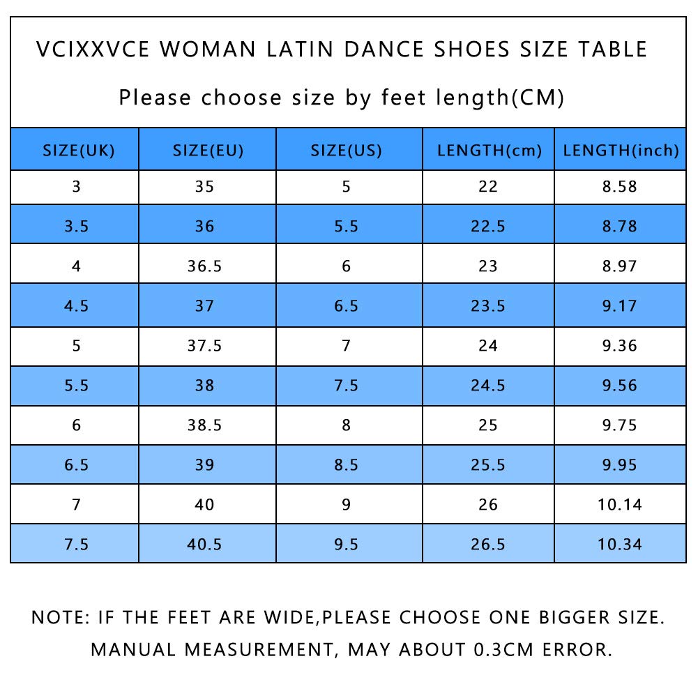 VCIXXVCE Women's Latin Dance Shoes Ballroom Dance Practice Performance Shoes Low Heel,Model 215,Silver 6 B(M) US