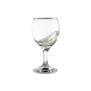 vikko 5.5 ounce wine glasses, set of 12 beautifully shaped wine glass, thick and durable construction, for parties, entertaining, and everyday use, dishwasher safe
