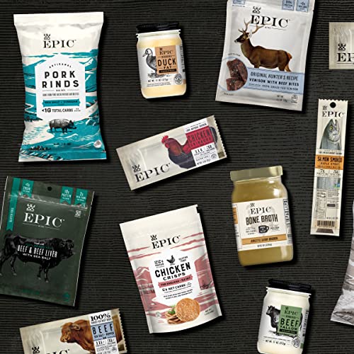 EPIC Protein Bars, Beef Sea Salt Pepper, Keto and Paleo Friendly, 1.3 oz, 12 ct