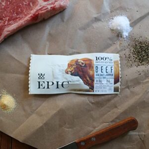 EPIC Protein Bars, Beef Sea Salt Pepper, Keto and Paleo Friendly, 1.3 oz, 12 ct