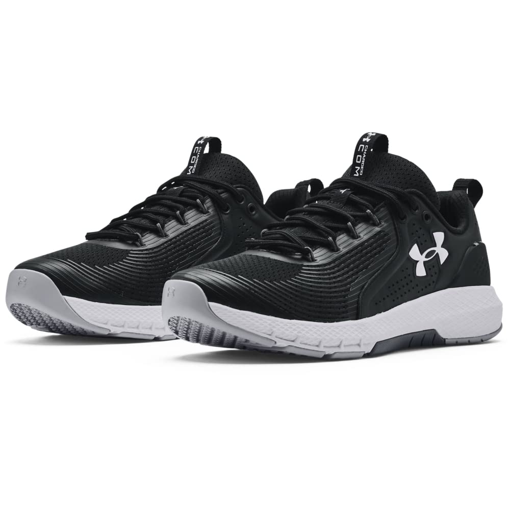 Under Armour Men's Charged Commit Tr 3, Black (001)/White, 10.5 M US