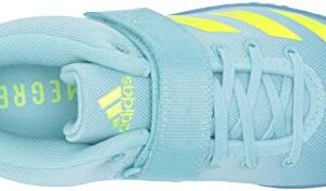 adidas Women's Powerlift 4 Cross Trainer, Hazy Sky/Solar Yellow/Hazy Blue, 9.5