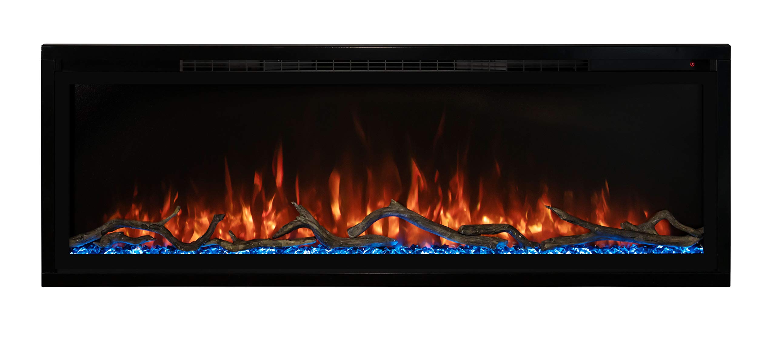 Modern Flames Spectrum Slimline Reliable Electric Fireplace | Customizable Hybrid-FX Flame LED Light Ambience | Remote Controlled | 60 Inch