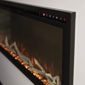 Modern Flames Spectrum Slimline Reliable Electric Fireplace | Customizable Hybrid-FX Flame LED Light Ambience | Remote Controlled | 60 Inch