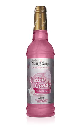 Jordan's Skinny Syrups Sugar Free Flavor Infusion Syrup - Cotton Candy - 0 Calories 0 Sugar 0 Carbs - Gluten Free, Keto Friendly, Made in the USA