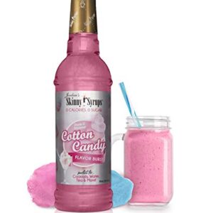 Jordan's Skinny Syrups Sugar Free Flavor Infusion Syrup - Cotton Candy - 0 Calories 0 Sugar 0 Carbs - Gluten Free, Keto Friendly, Made in the USA