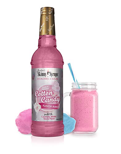 Jordan's Skinny Syrups Sugar Free Flavor Infusion Syrup - Cotton Candy - 0 Calories 0 Sugar 0 Carbs - Gluten Free, Keto Friendly, Made in the USA