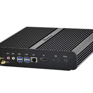 Kingdel® NC860 Powerful Mini Desktop Computer, Fanless Mini PC with Intel i7 10th Gen. CPU(Up to 4.9Ghz), 32GB DDR4 RAM, 512GB SSD, 4K 4096x2304, HD Port, DP, Full Metal Case, Windows 11 Pro