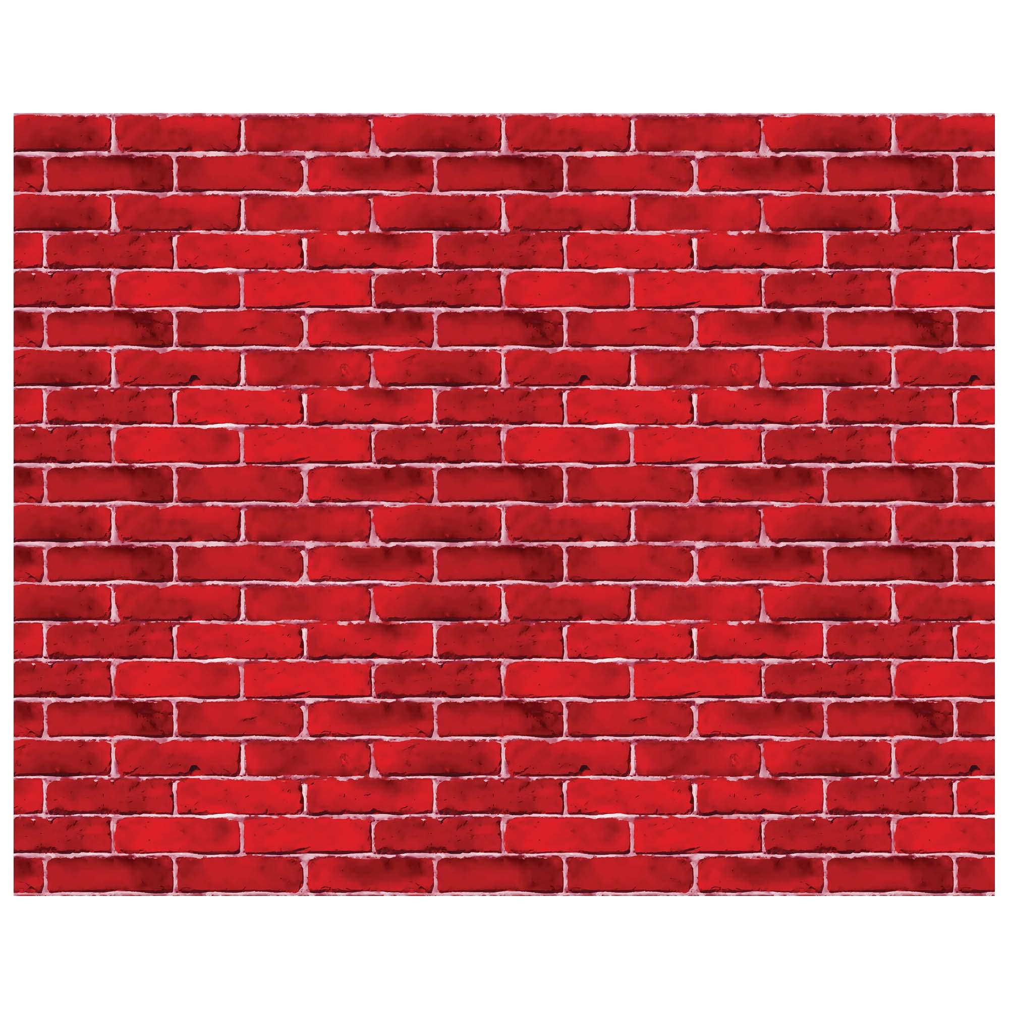 HomeWorthy Red Brick Wall Backdrop | 4ft x 30ft | Wrapping for Faux Fireplace Chimney and Cardboard Fireplace for Christmas, Door Cover Party Decoration, Brick Wrapping Paper, Scene Setter Background