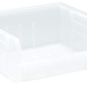 QUANTUM STORAGE SYSTEMS K-QUS235CL-4 4-Pack Ultra-Stack and Hang Bins, 10-7/8 inch x 11 inch x 5 inch, Clear