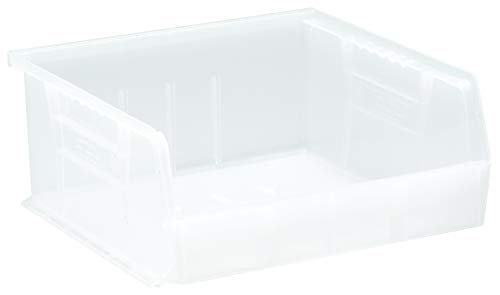 QUANTUM STORAGE SYSTEMS K-QUS235CL-4 4-Pack Ultra-Stack and Hang Bins, 10-7/8 inch x 11 inch x 5 inch, Clear