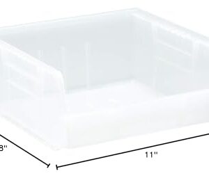 QUANTUM STORAGE SYSTEMS K-QUS235CL-4 4-Pack Ultra-Stack and Hang Bins, 10-7/8 inch x 11 inch x 5 inch, Clear