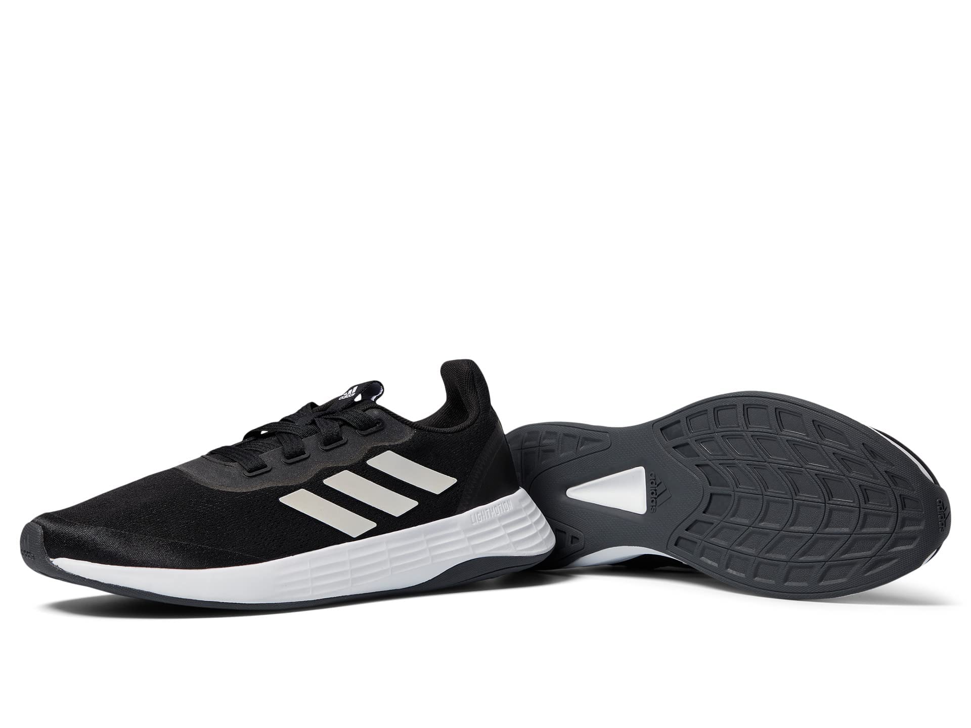 adidas,womens,QT Racer Sport,Black/White/Grey,8