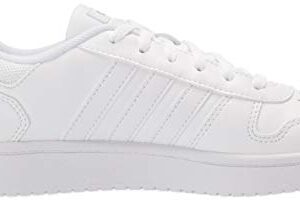 adidas womens Hoops 2.0 Sneaker, White/White/Grey, 11 US