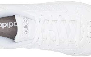 adidas womens Hoops 2.0 Sneaker, White/White/Grey, 11 US