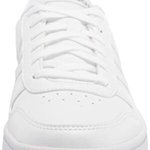 adidas womens Hoops 2.0 Sneaker, White/White/Grey, 11 US