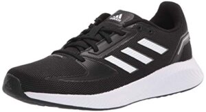 adidas women's runfalcon 2.0 running shoe, black/core white/grey, 8.5