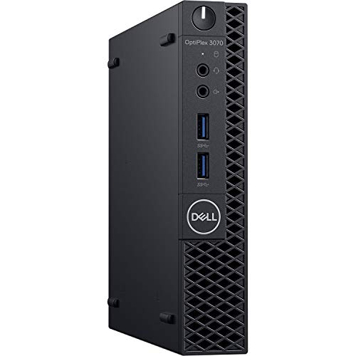 Dell Optiplex 3070 (Latest Model) Micro PC (MFF) Core i3-9100T (3.10Ghz Quad Core) 8GB DDR4 RAM 256GB PCIe M.2 SSD Windows 10 Professional (Renewed)