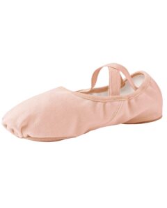 stelle ballet shoes for women pink adult ballet slippers highly stretch canvas dance yoga shoes zapatillas de ballet(ballet pink,8mw)