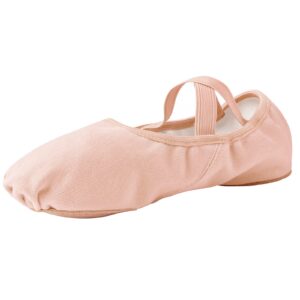 Stelle Ballet Shoes for Women Pink Adult Ballet Slippers Highly Stretch Canvas Dance Yoga Shoes Zapatillas de Ballet(Ballet Pink,8MW)