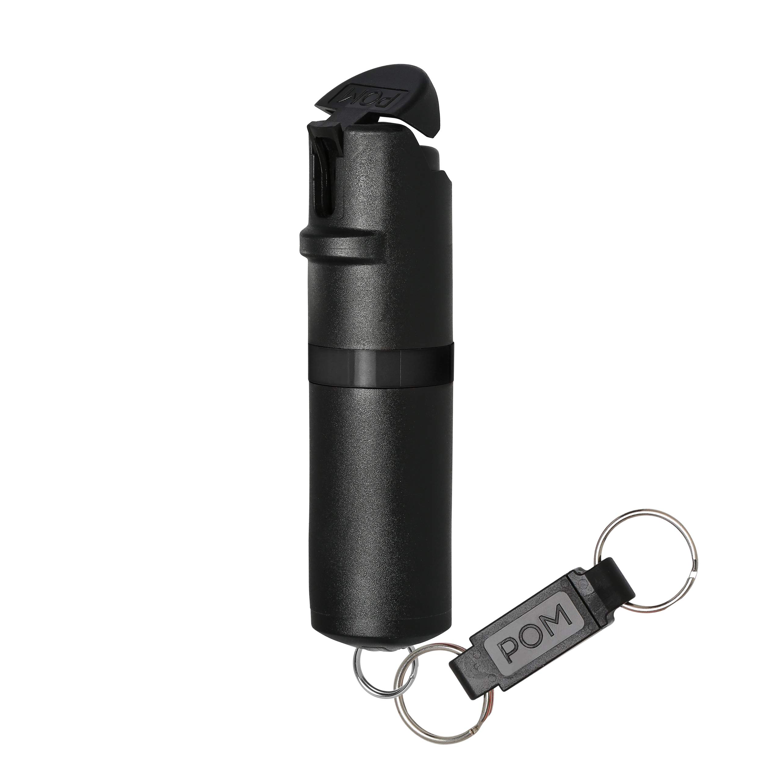 POM Pepper Spray Combo Pack Clip & Keychain - Maximum Strength OC Spray Self Defense- Tactical Compact & Safe Design - 25 Bursts & 10 ft Range - Stream Spray Pattern