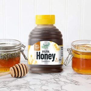 Sweet Nature Birch Xylitol Sugar Free Honey - Non GMO - Kosher - Made in the U.S.A. - Keto Friendly (14 oz)