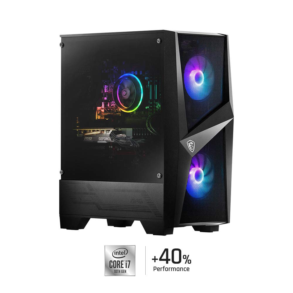 MSI Codex R Gaming Desktop, Intel Core i7-10700F, GeForce RTX 2060, 16GB Memory, 512GB SSD, WiFi 6, VR-Ready, Windows 10 Home (10SC-002US)