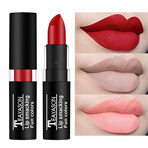 12 Colors Vivid Vampire Matte Lipstick Set Long Lasting Waterproof Velvet Lip Stick for Party, Masquerade, Cosplay, Halloween Makeup