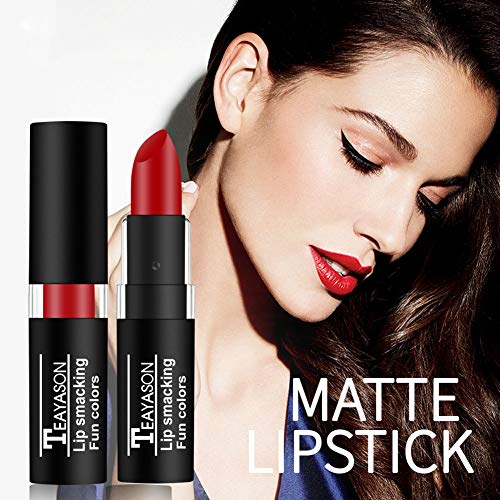 12 Colors Vivid Vampire Matte Lipstick Set Long Lasting Waterproof Velvet Lip Stick for Party, Masquerade, Cosplay, Halloween Makeup