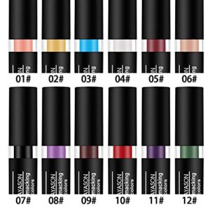 12 Colors Vivid Vampire Matte Lipstick Set Long Lasting Waterproof Velvet Lip Stick for Party, Masquerade, Cosplay, Halloween Makeup