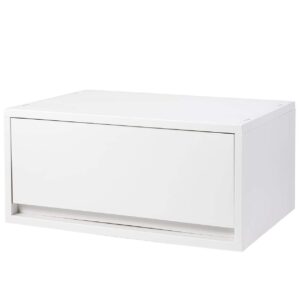 muji b7s7032 storage case, 1 drawer, white/grey