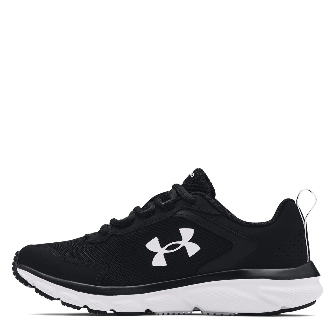 Under Armour Womens Running Shoe, Black/White, 8 US