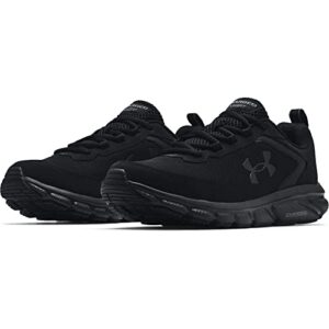Under Armour Mens Charged Assert 9 Running Shoe, Black (002 Black, 12 US