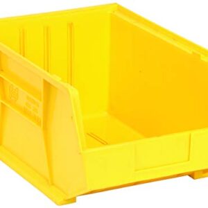 QUANTUM STORAGE SYSTEMS K-QUS255YL-1 Ultra-Stack and Hang Bins, 16" x 11" x 8", Yellow