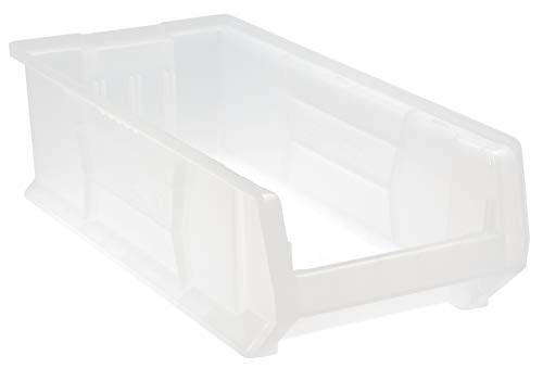 QUANTUM STORAGE SYSTEMS K-QUS952CL-1 Plastic Storage Stacking Hulk Container, 23-7/8 inch x 11 inch x 7 inch, Clear