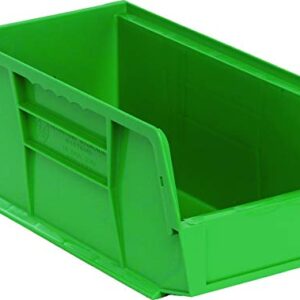 QUANTUM STORAGE SYSTEMS K-QUS230GN-8 8-Pack Ultra-Stack and Hang Bins, 10-7/8 inch x 5-1/2 inch x 5 inch, Green