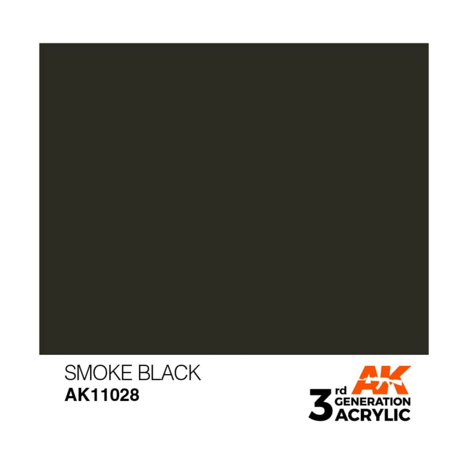 AK Interactive 3rd Gen Acrylic Smoke Black 17ml