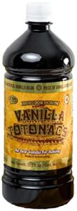 mexican vanilla totonac's pure extract - 33.2 oz bottle - premium vanilla liquid for baking & cooking, packaging may vary