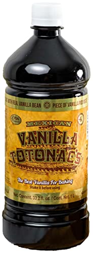 Mexican Vanilla Totonac's Pure Extract - 33.2 Oz Bottle - Premium Vanilla Liquid for Baking & Cooking, Packaging May Vary