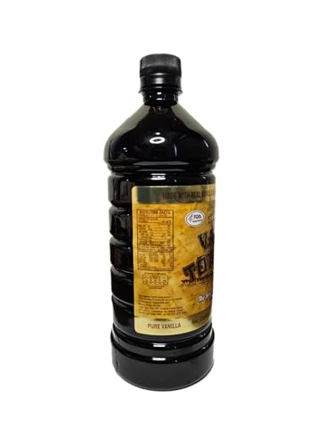 Mexican Vanilla Totonac's Pure Extract - 33.2 Oz Bottle - Premium Vanilla Liquid for Baking & Cooking, Packaging May Vary