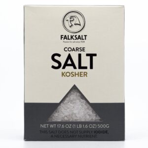 falksalt | 1.1lb kosher salt - coarse grain | gourmet salt, all natural, kosher | perfect for grinder