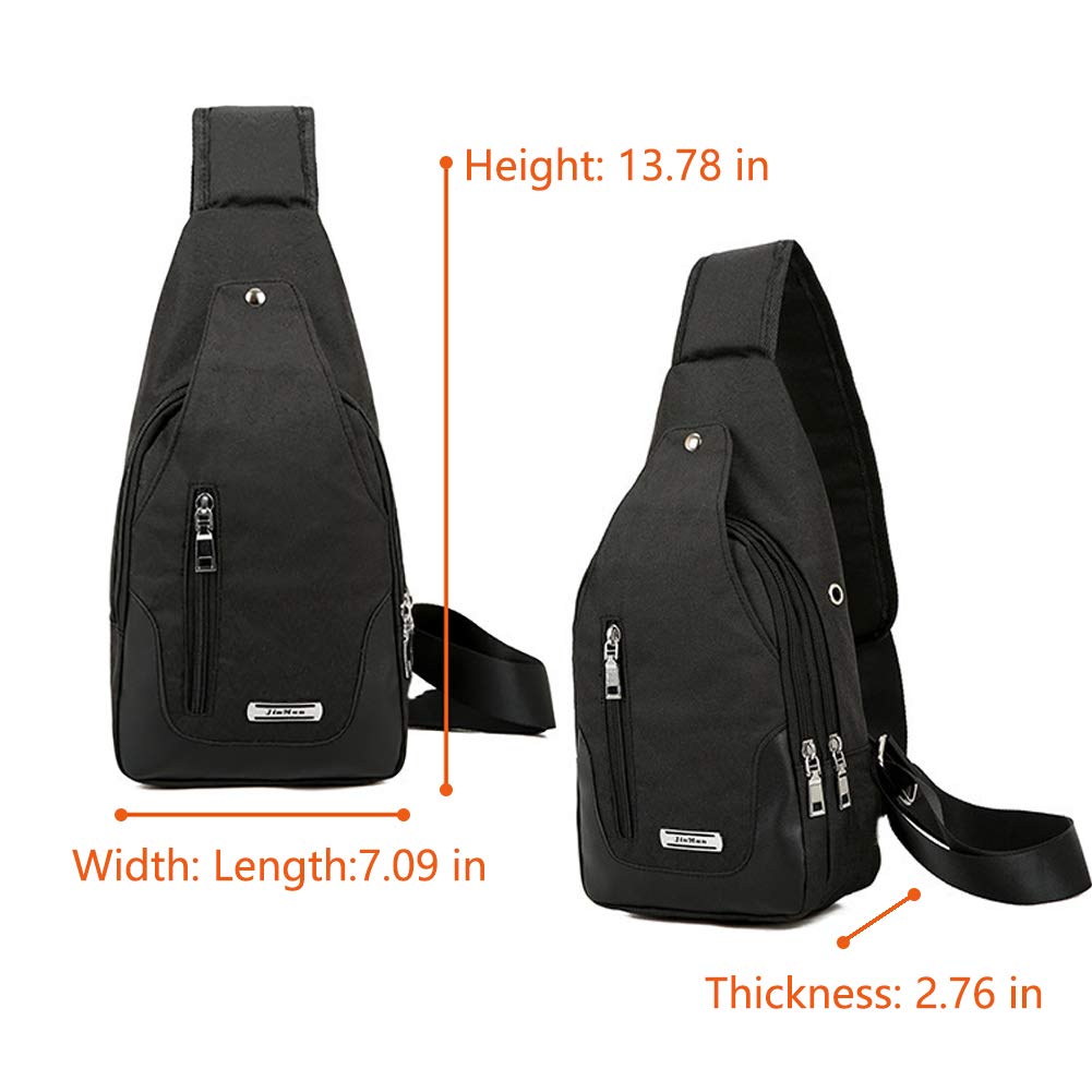Yeefay Sling Bag Sling Backpack Crossbody Chest Shoulder Bag Small Causal Daypack for Women Men Hiking