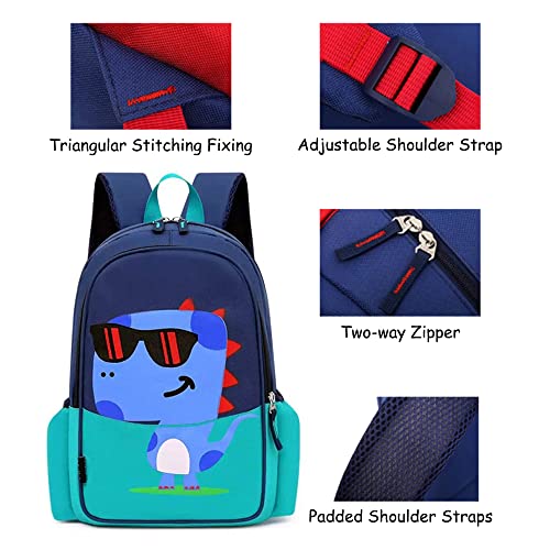 CHERUBIC Kids Toddler Little Backpack Cute Cool Dinosaur Waterpoof Scool Bookbag Backpack For Boys Girls(Green)