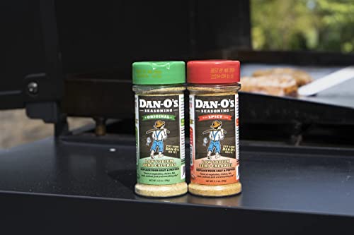 Dan-O's Seasoning Small 2 Bottle Combo | Original & Spicy | 2 Pack (3.5 oz)