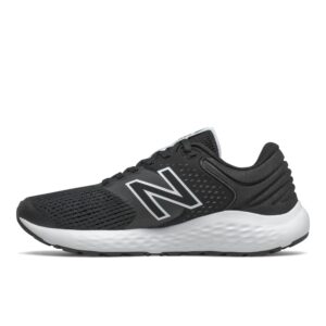 new balance women's 520 v7 running shoe, black/white, 8.5 wide