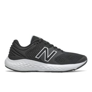 New Balance Women's 520 V7 Running Shoe, Black/White, 8.5 Wide