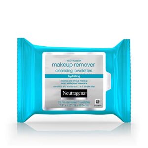 Neutrogena Makeup Remover Cleansing Towelettes, Daily Face Wipes to Remove Dirt, Oil, Makeup & Waterproof Mascara, 25 ct. (Pack of 3)