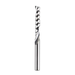 spetool extra long o flute spiral end mill carbide router bits 1-1/2 inch cutting length single flute upcut for acrylic pvc mdf aluminum cutter