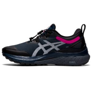 asics women's gel-kayano 28 all winter long running shoes, 8.5, french blue/pink rave